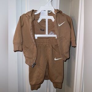 Nike Infant Tan Tracksuit Set